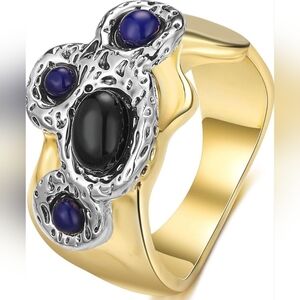 Oval Stone Chunky Ring